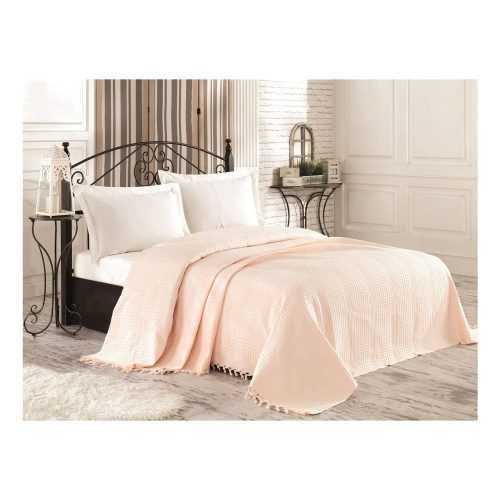 Tarra krémszínű pamut ágytakaró franciaágyhoz