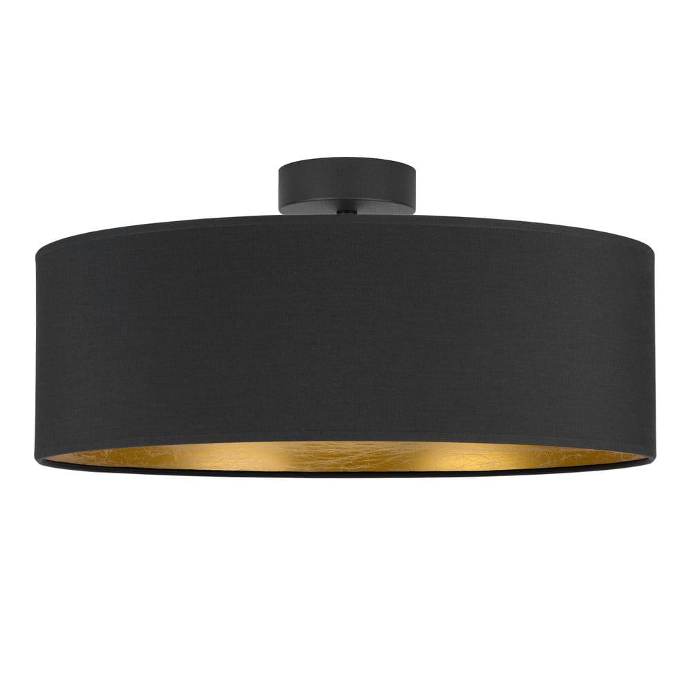 Tres XL fekete mennyezeti lámpa aranyszínű részletekkel
