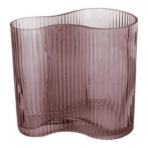 Wave barna üveg váza