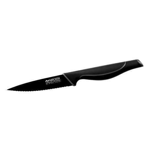 Wave fekete rozsdamentes acél fogazott kés - Nirosta