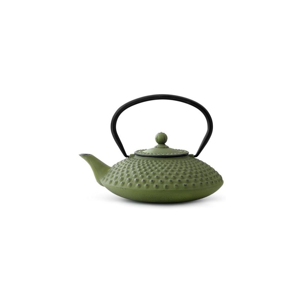 Xilin zöld öntöttvas teáskanna szűrővel