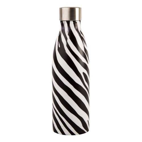 Zebra fekete-fehér rozsdamentes acél palack