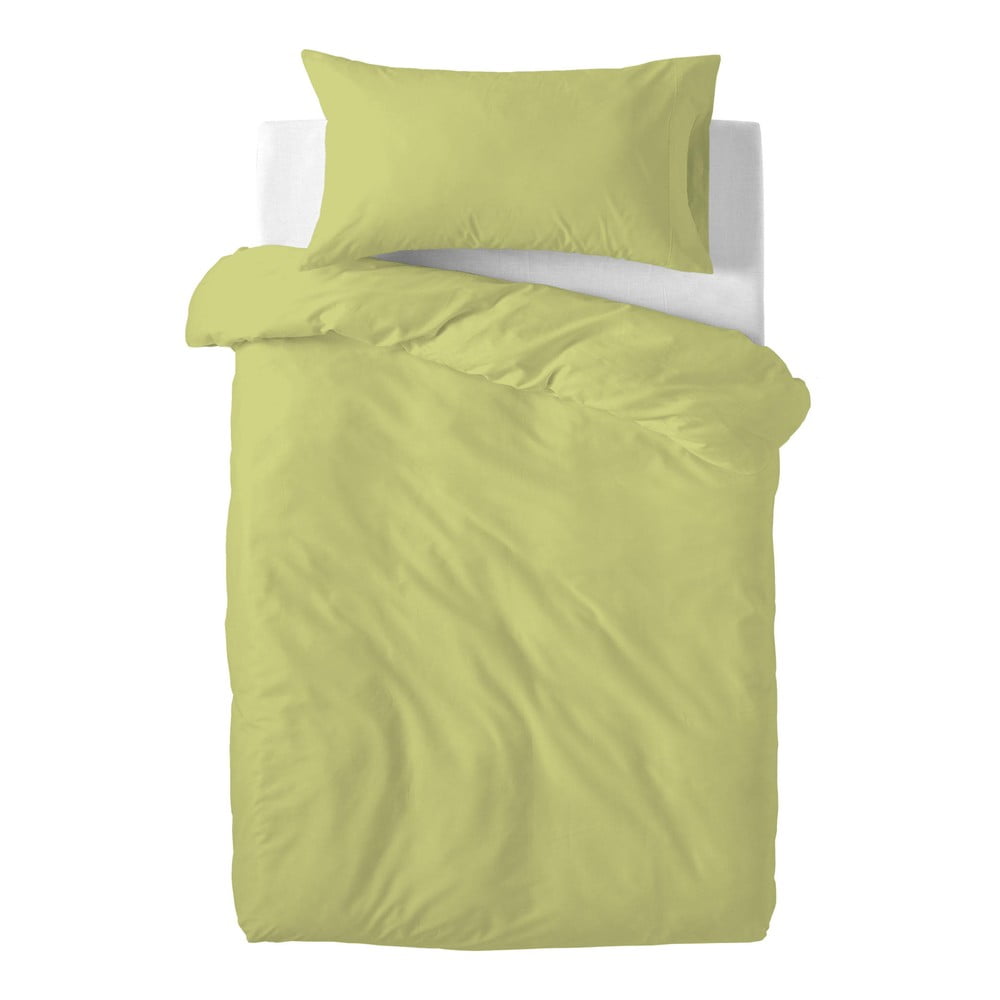 Basic zöld pamut gyerek ágyneműhuzat