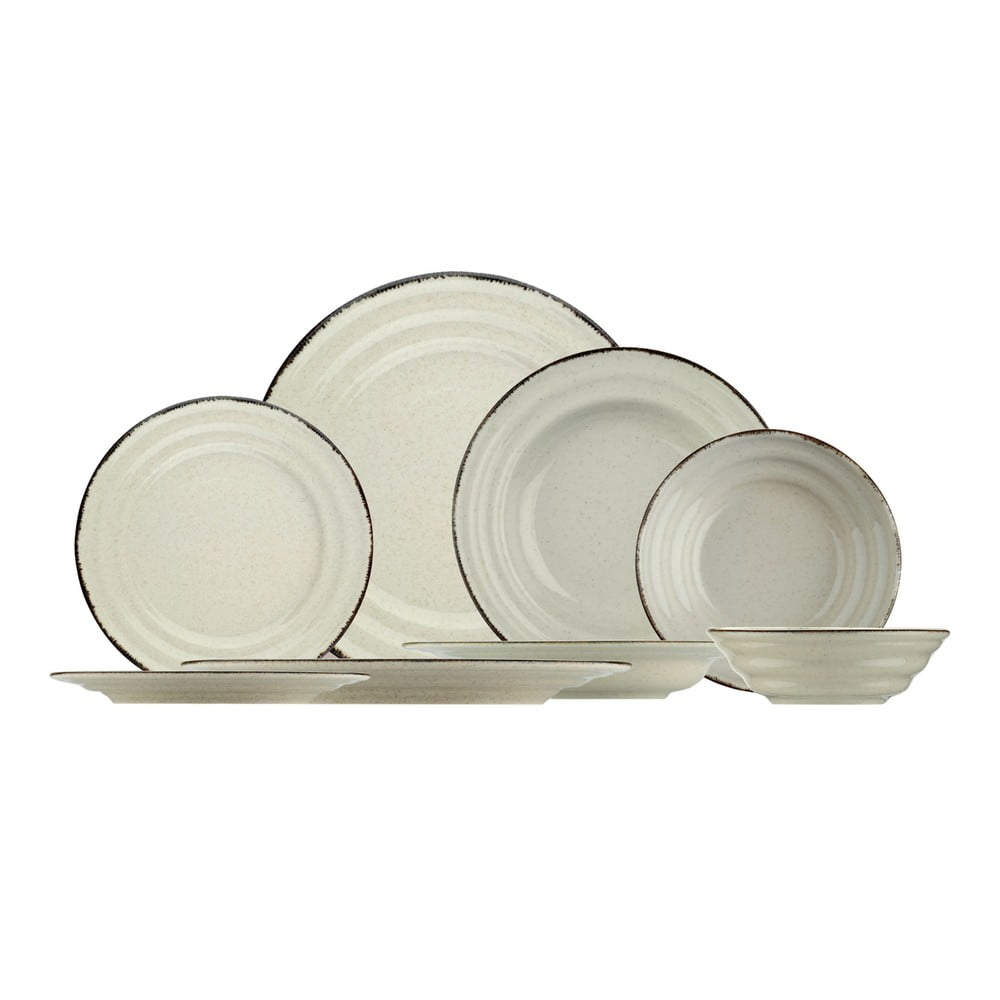 Basis 24 db-os bézs porcelán étkészlet - Kütahya Porselen