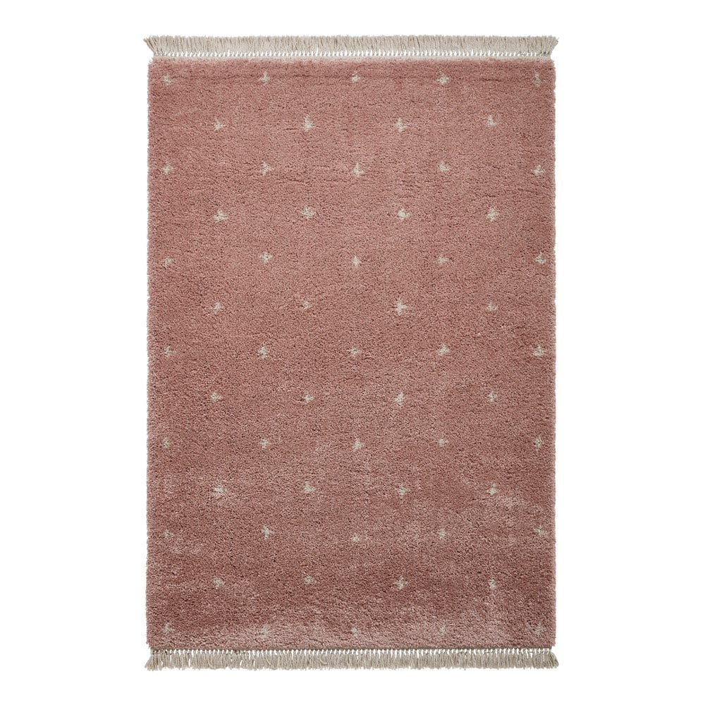 Boho Dots rózsaszín szőnyeg
