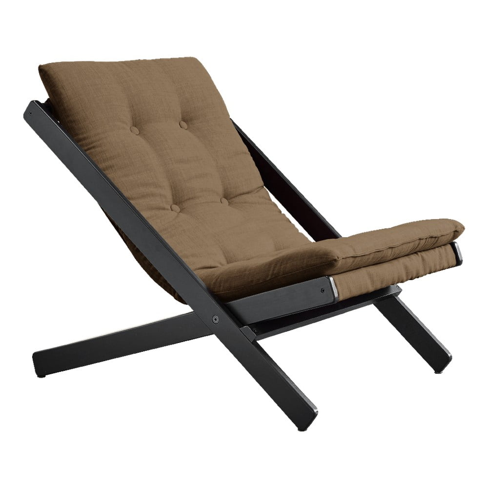 Boogie Black/Mocca kávébarna összecsukható bükkfa fotel - Karup Design