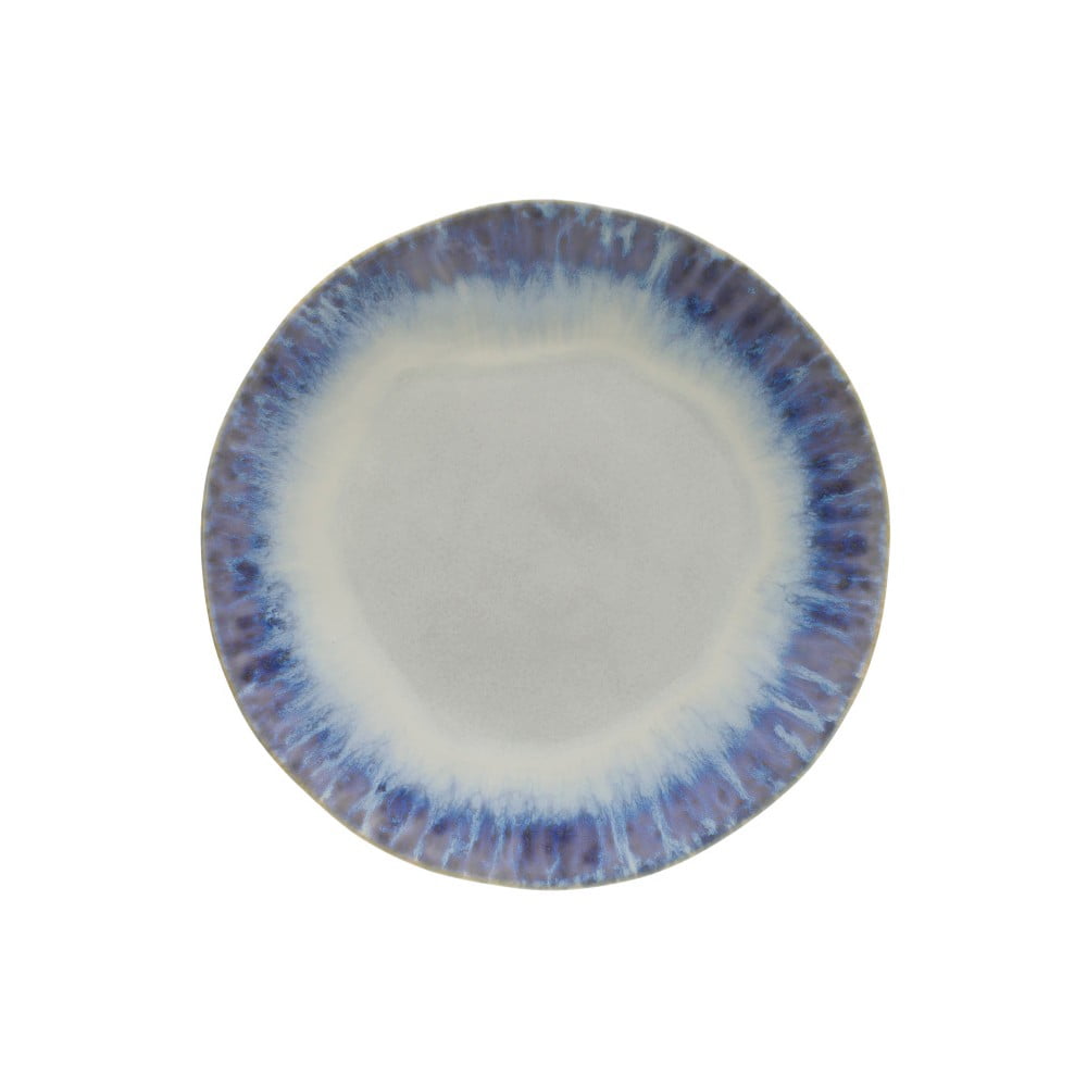 Brisa kék-fehér agyagkerámia tányér
