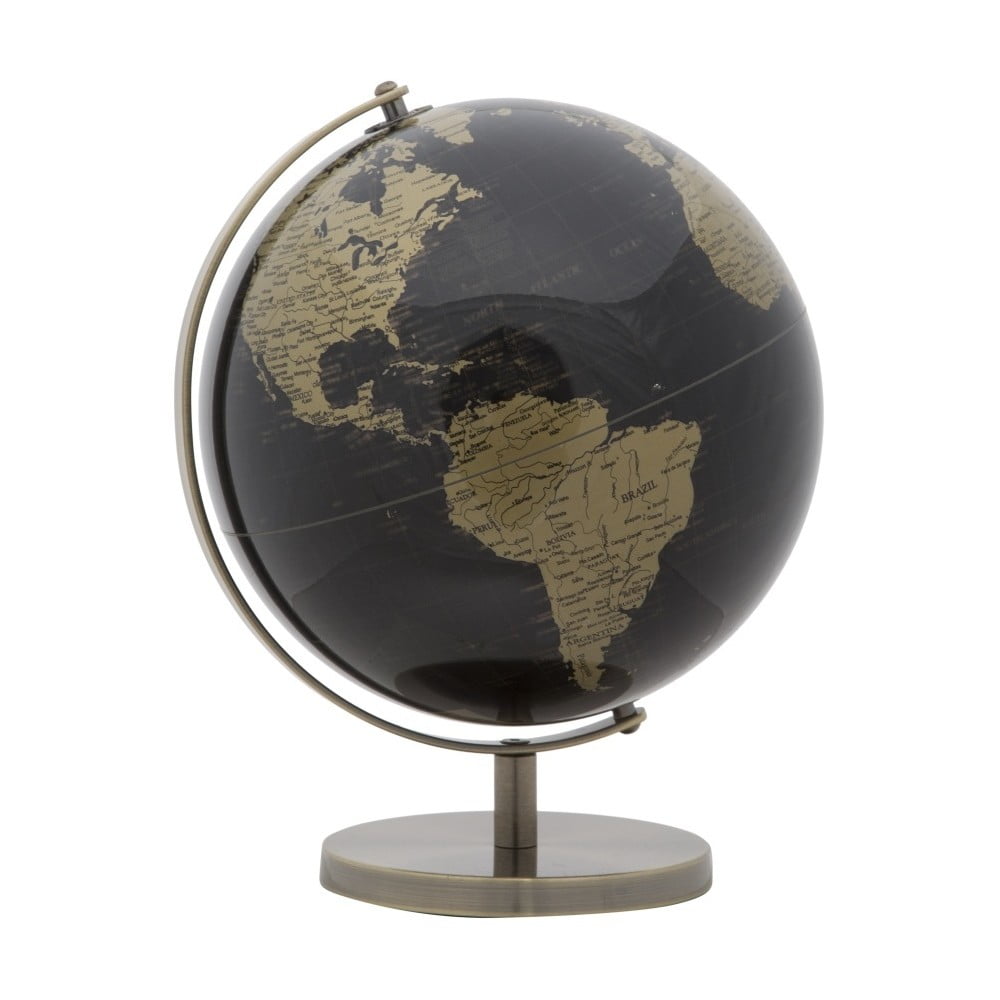Dark Globe dekoratív földgömb