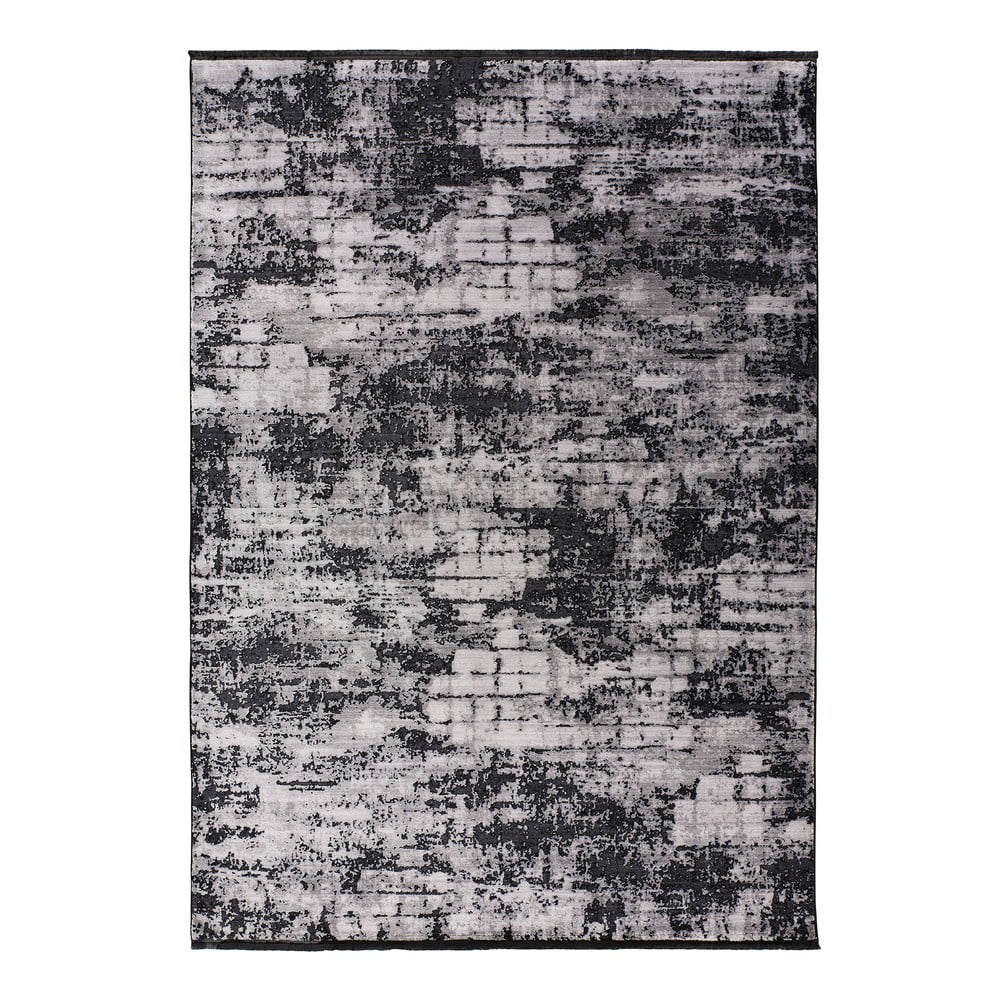 Fekete és szürke szőnyeg 230x160 cm Deluxe Difuminada Plata - Universal