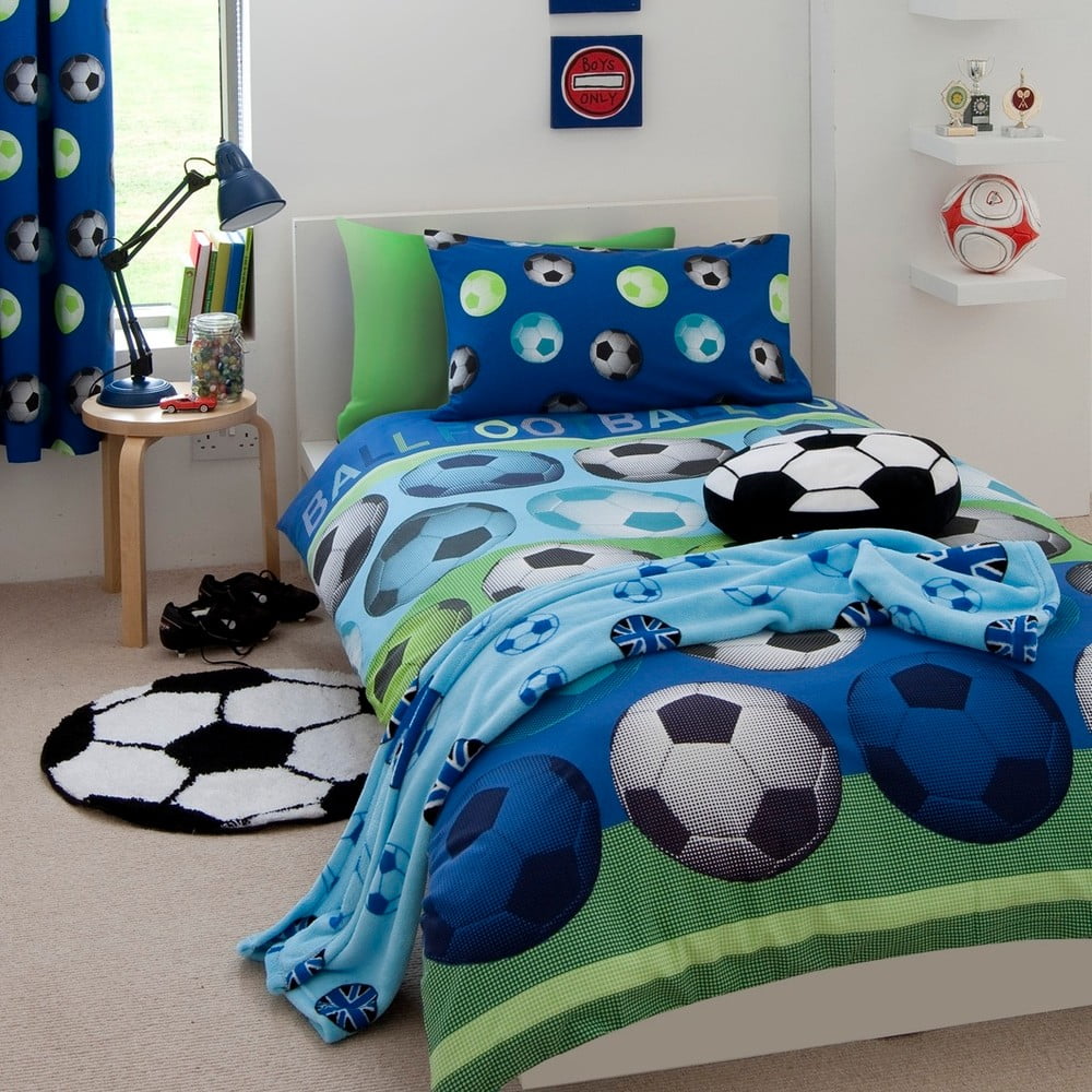Football kék gyerek ágyneműhuzat