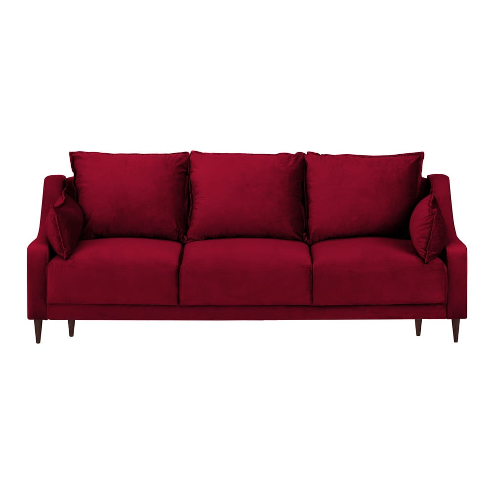 Freesia piros háromszemélyes kinyitható kanapé tárolóhellyel - Mazzini Sofas