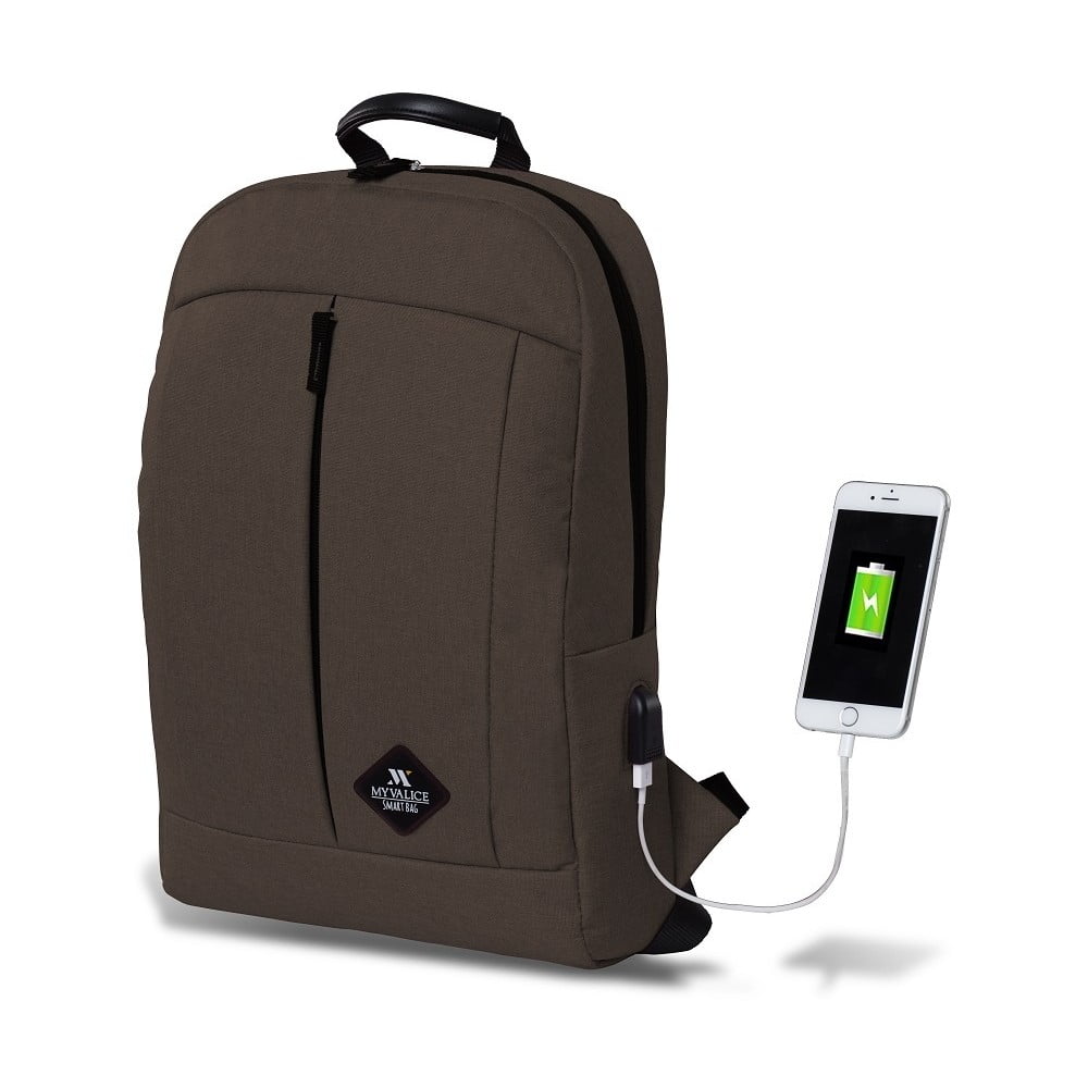 GALAXY Smart Bag sötétbarna hátizsák