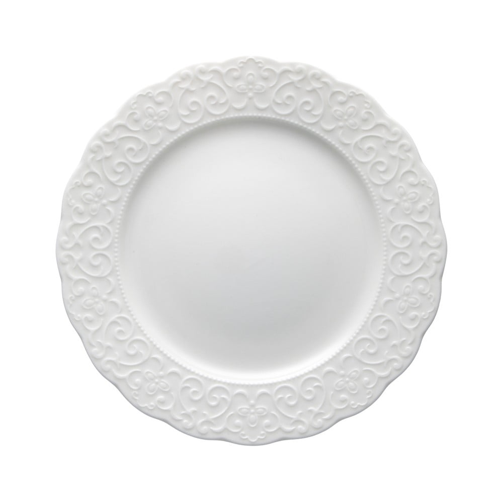 Gran Gala fehér porcelántényér