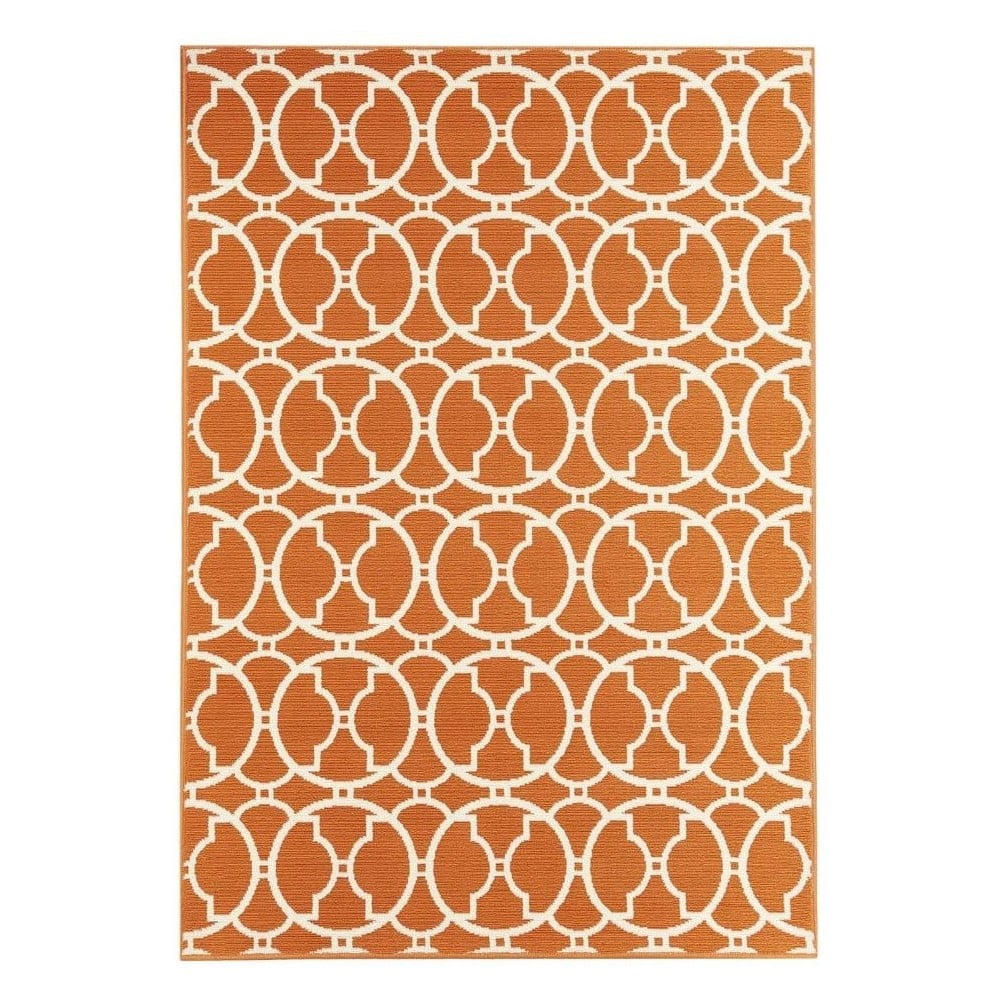 Interlaced narancssárga kültéri szőnyeg