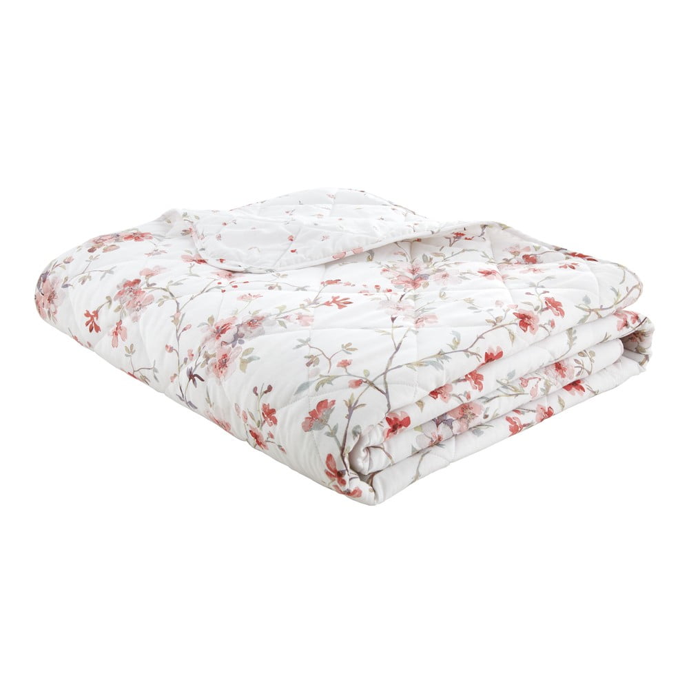 Jasmine Floral fehér-piros takaró