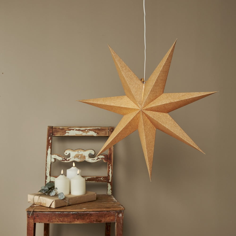Karácsonyi aranyszínű fénydekoráció ø 60 cm Cotton - Star Trading