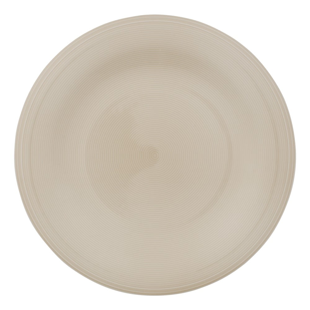 Like Color Loop fehér-bézs porcelán tányér