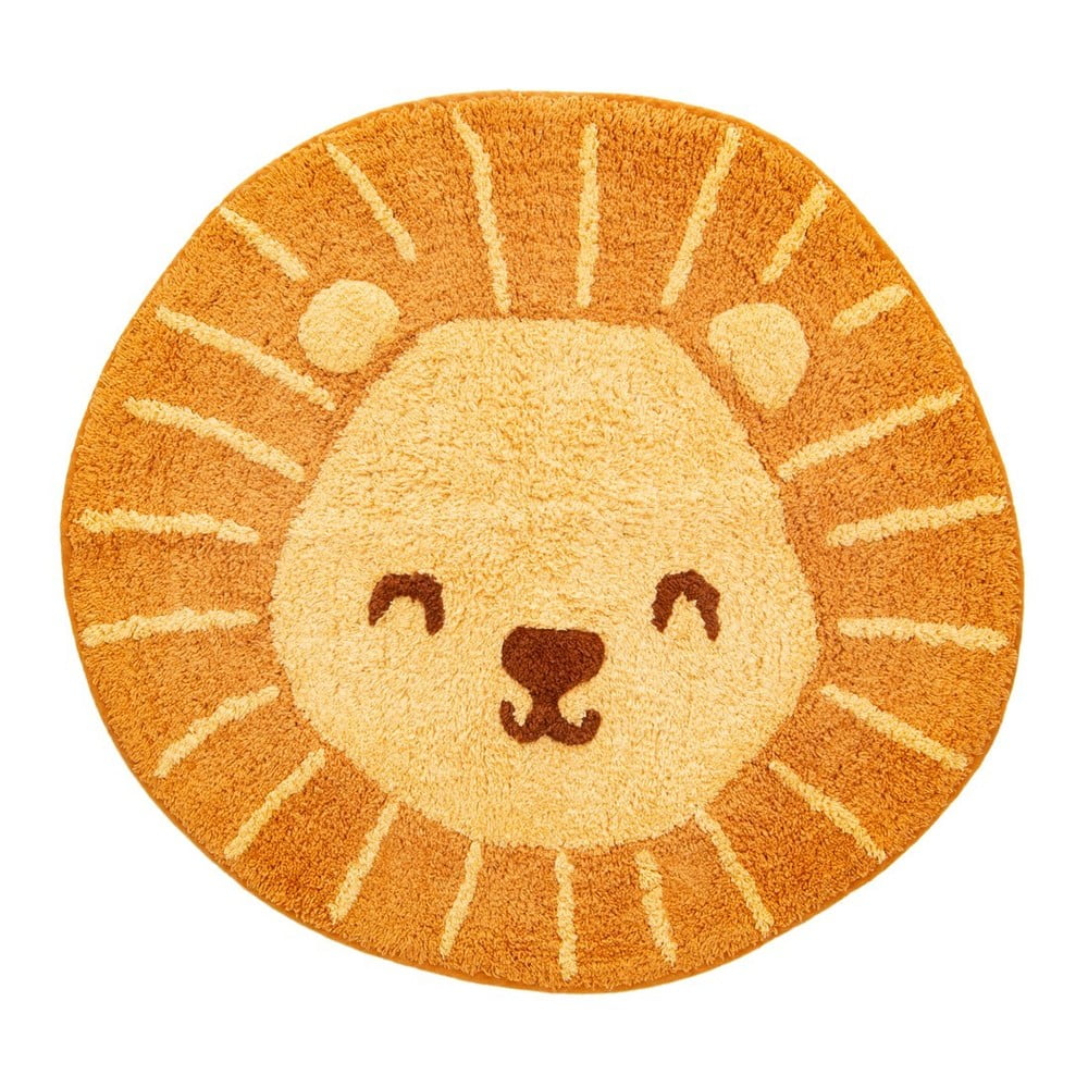 Lion Head narancssárga pamut gyerekszőnyeg