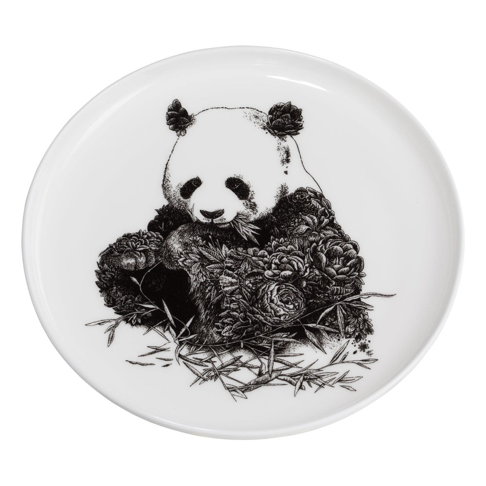 Marini Ferlazzo Panda fehér porcelán tányér