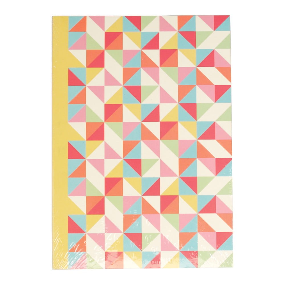 Multicolour Geometric jegyzetfüzet