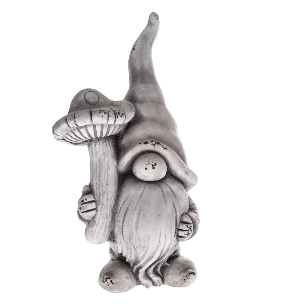 Mushroom Gnome szürke dekoráció