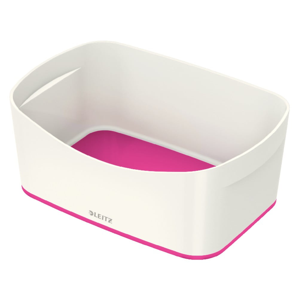 MyBox fehér-rózsaszín asztali tárolódoboz