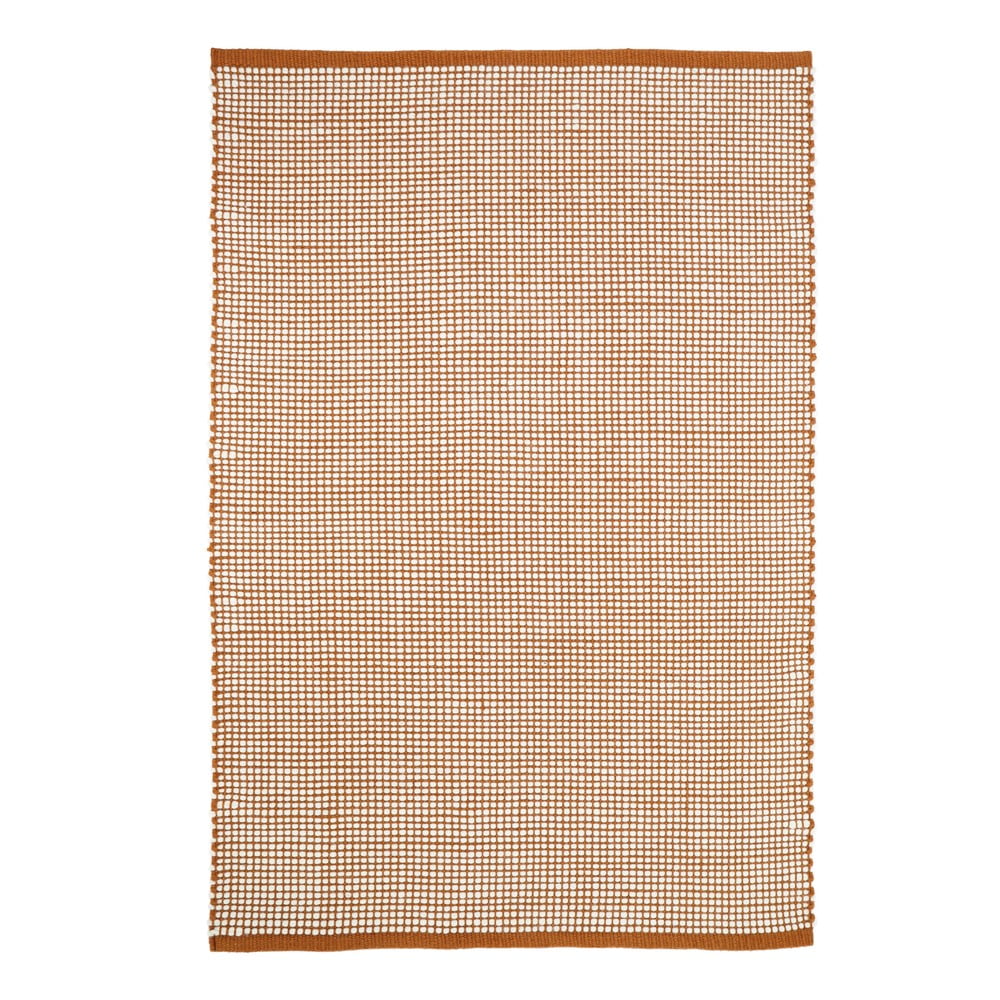 Narancssárga gyapjúkeverék szőnyeg 170x110 cm Bergen - Nattiot