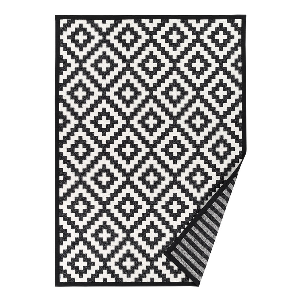 Narma Viki fekete-fehér mintás kétoldalas szőnyeg