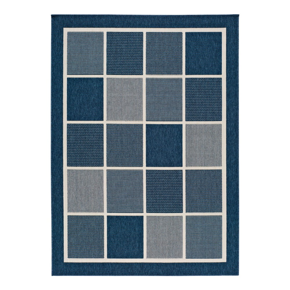 Nicol Squares kék kültéri szőnyeg