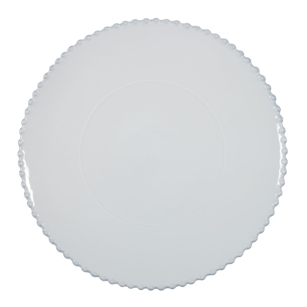 Pearl fehér agyagkerámia tányér
