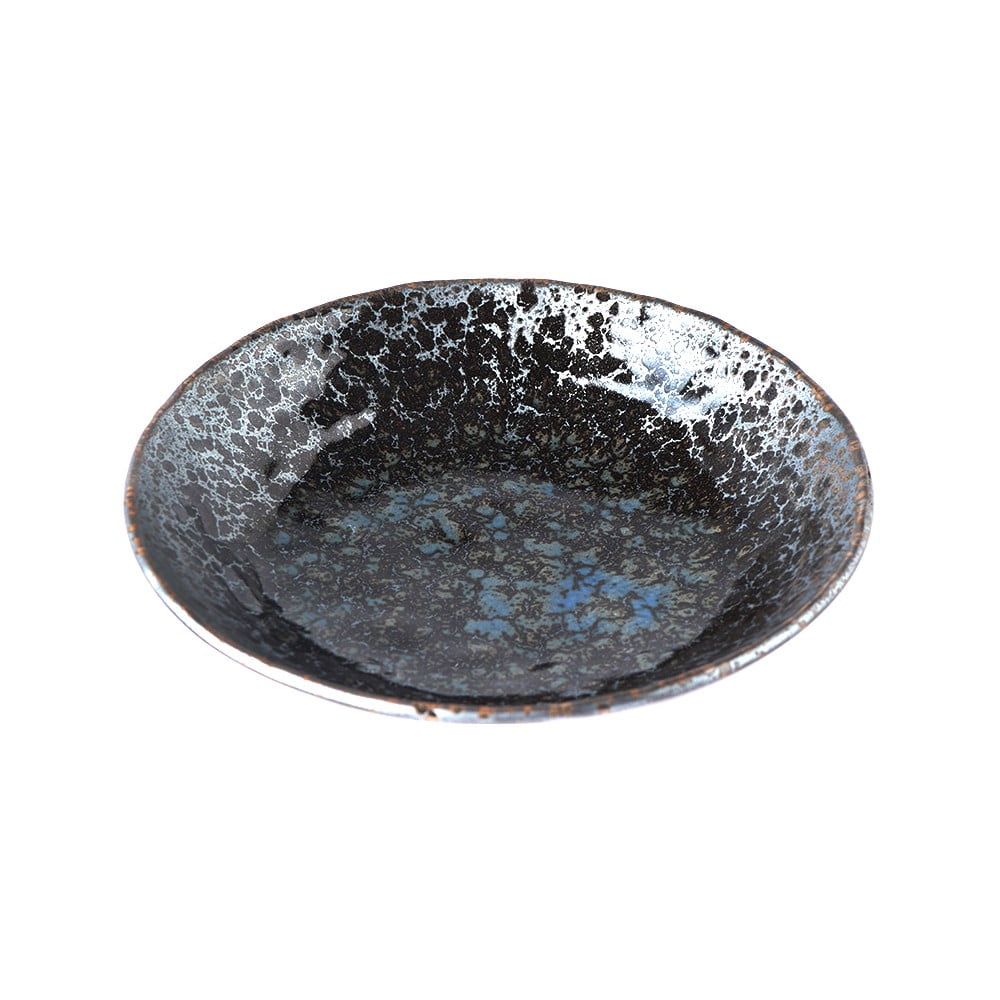 Pearl fekete-szürke kerámia tányér
