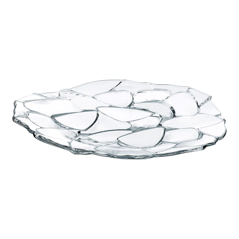 Petals Charger Plate kristályüveg tálca