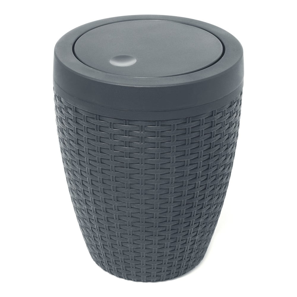 Rattan Bath Bin Charcoal szürke fürdőszobai kosár