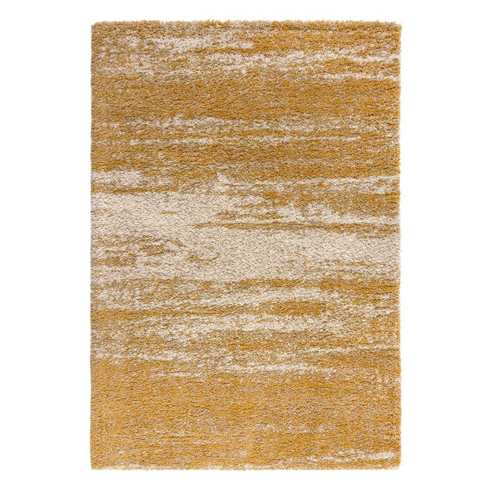 Reza szürke-sárga szőnyeg