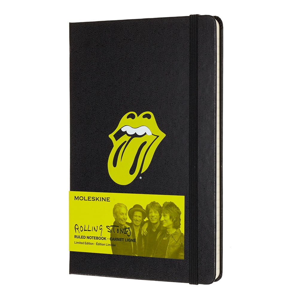 Rolling Stones fekete kemény fedeles jegyzetfüzet