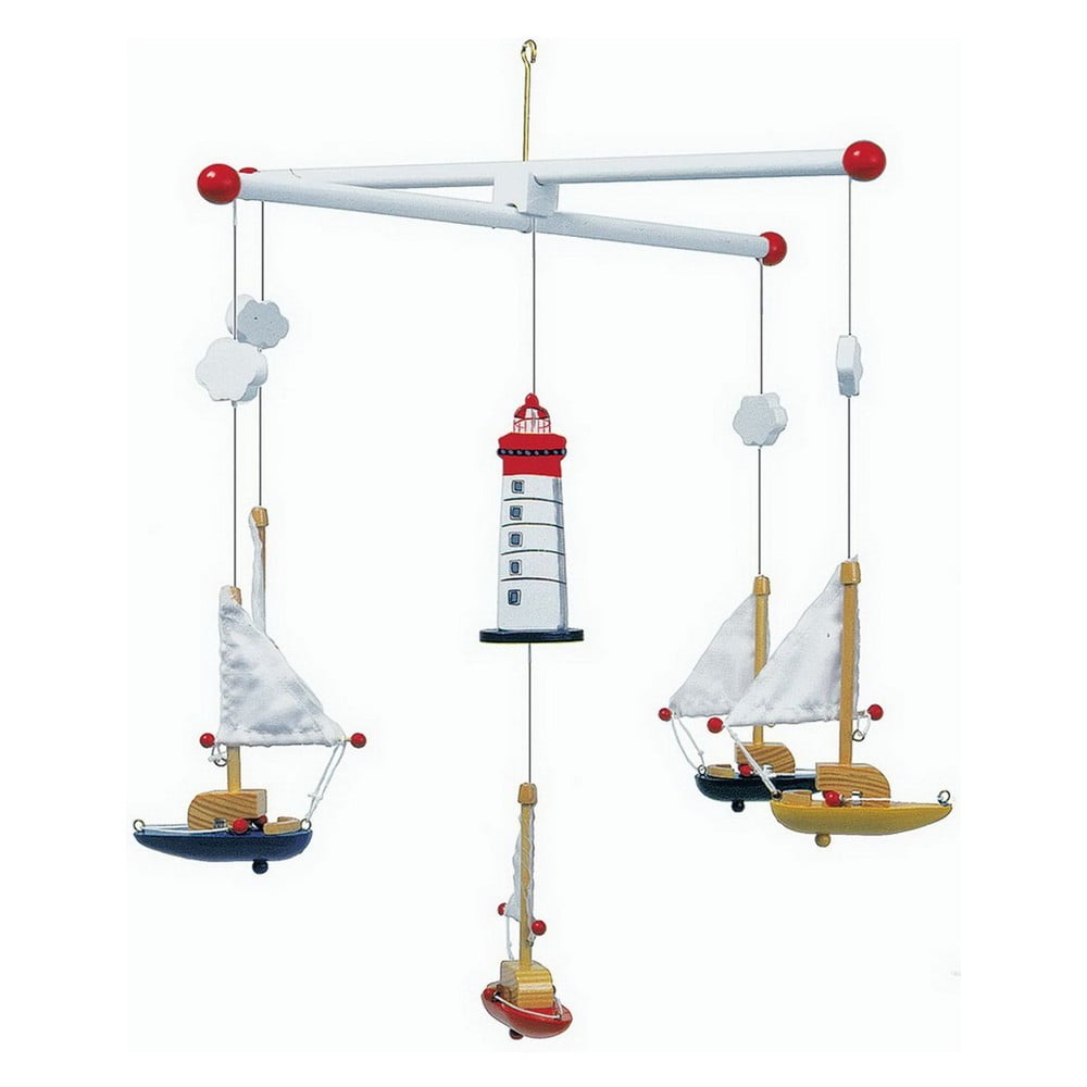Sailboat And Lighthouse Mobile függő forgó - Legler
