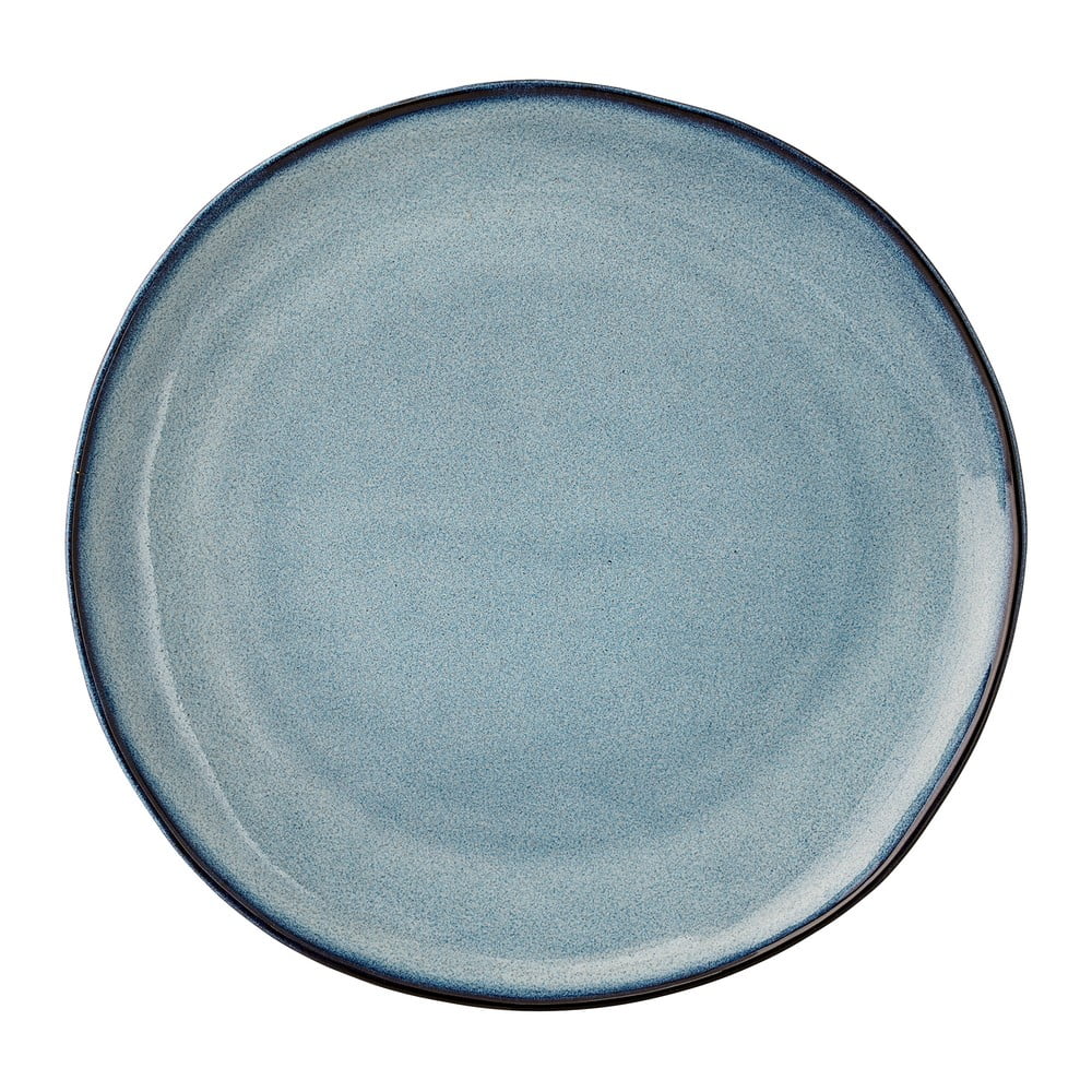 Sandrine kék agyagkerámia tányér