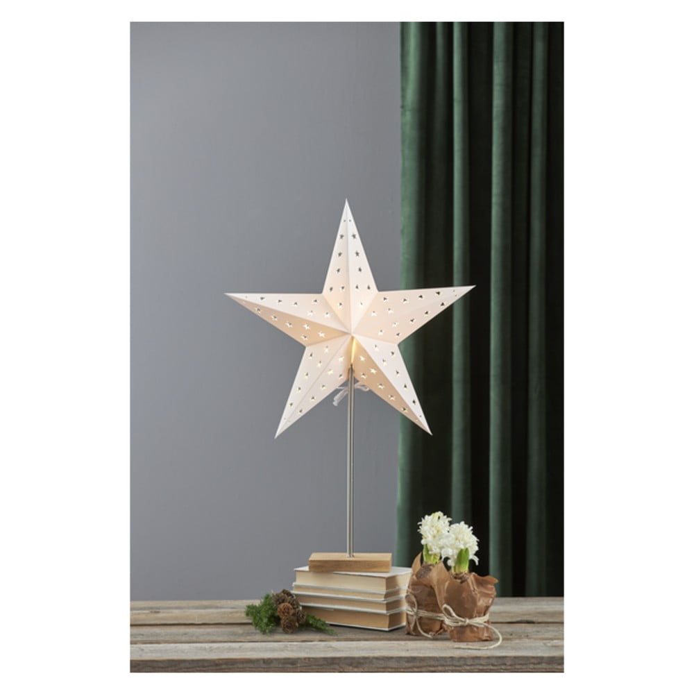 Star fehér világító csillag dekoráció