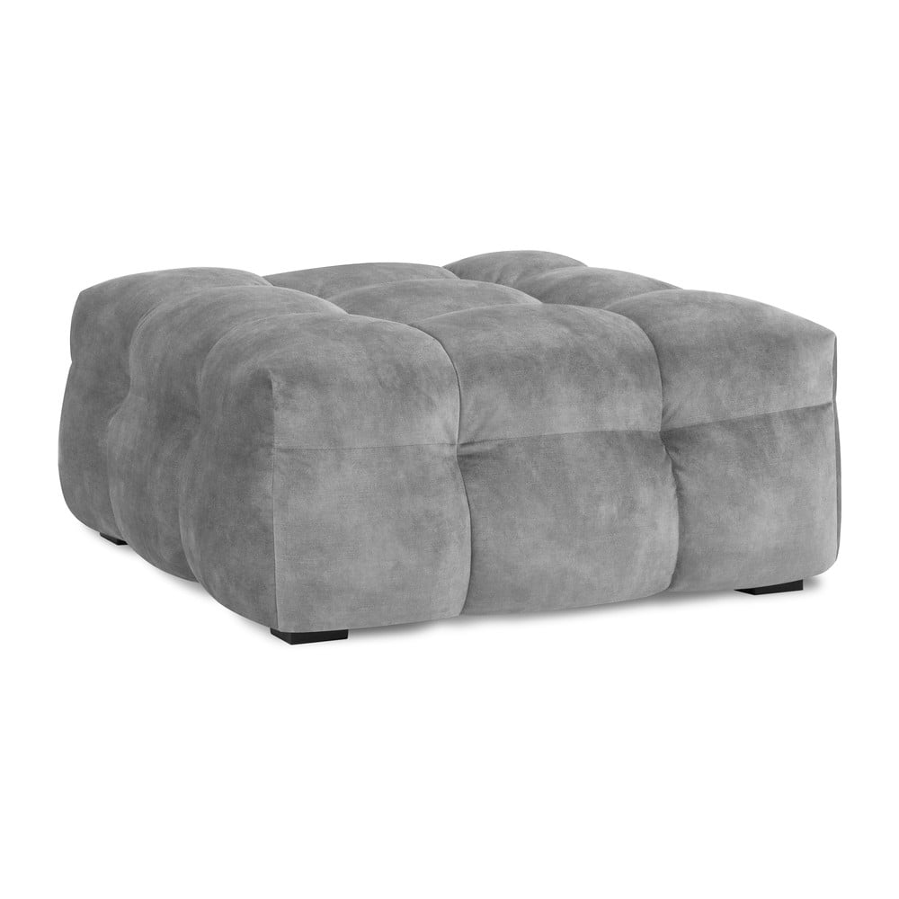 Vesta szürke bársonypuff - Windsor & Co Sofas