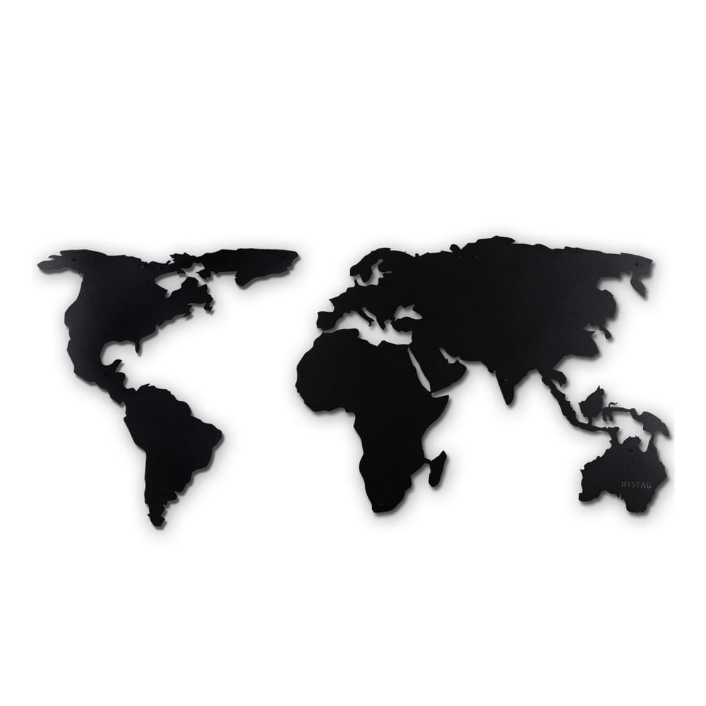 World Map XL fekete