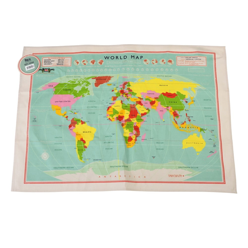 World Map pamut konyharuha