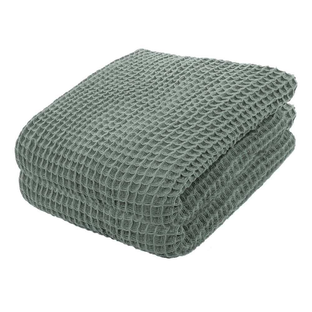 Zöld pamut könnyű ágytakaró
