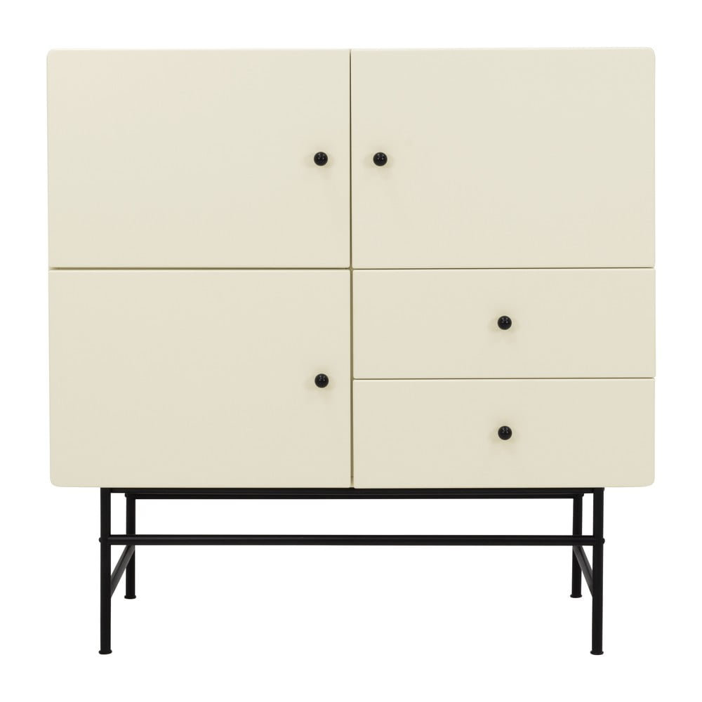 Fehér magas komód 107x107 cm Cocktail - Tenzo