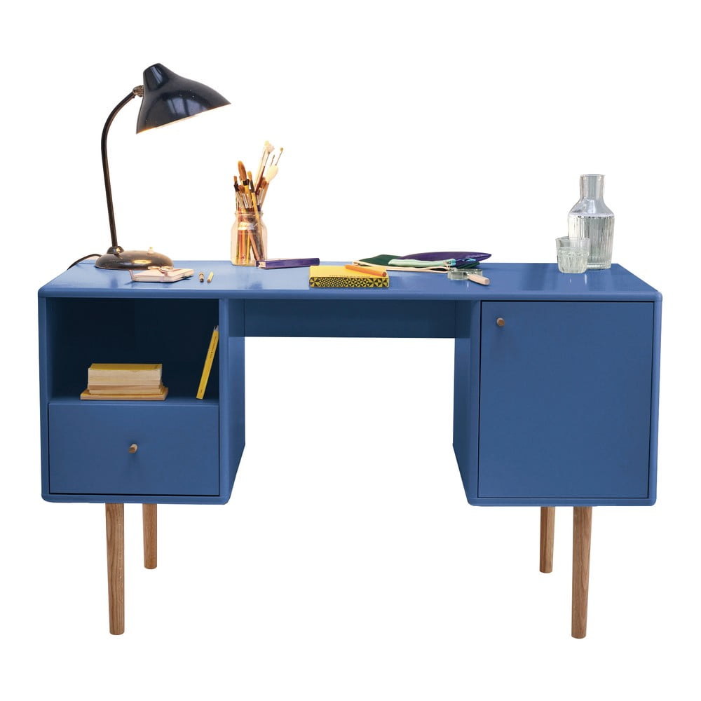 Kék íróasztal 130x50 cm Color Living - Tom Tailor for Tenzo