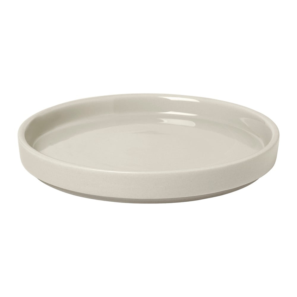 Pilar fehér kerámia tányér