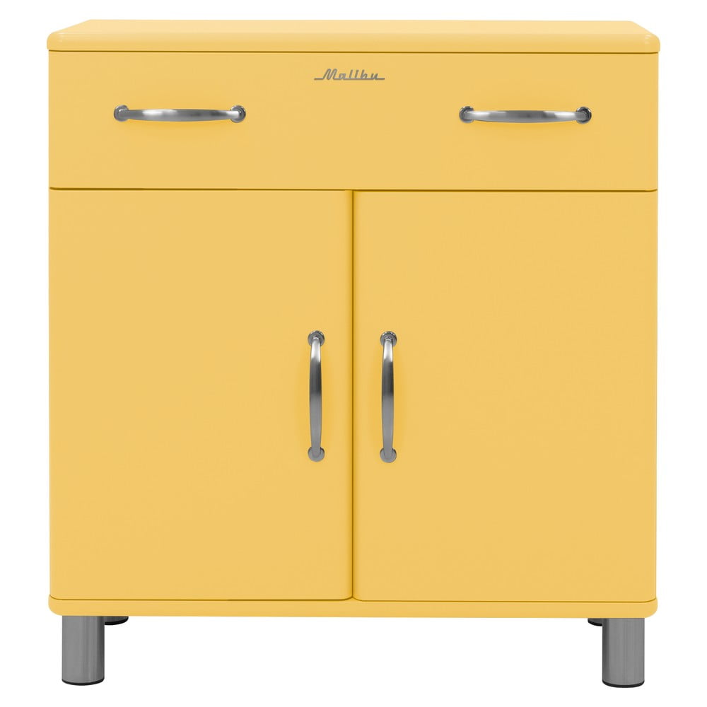 Sárga magas komód 86x92 cm Malibu - Tenzo