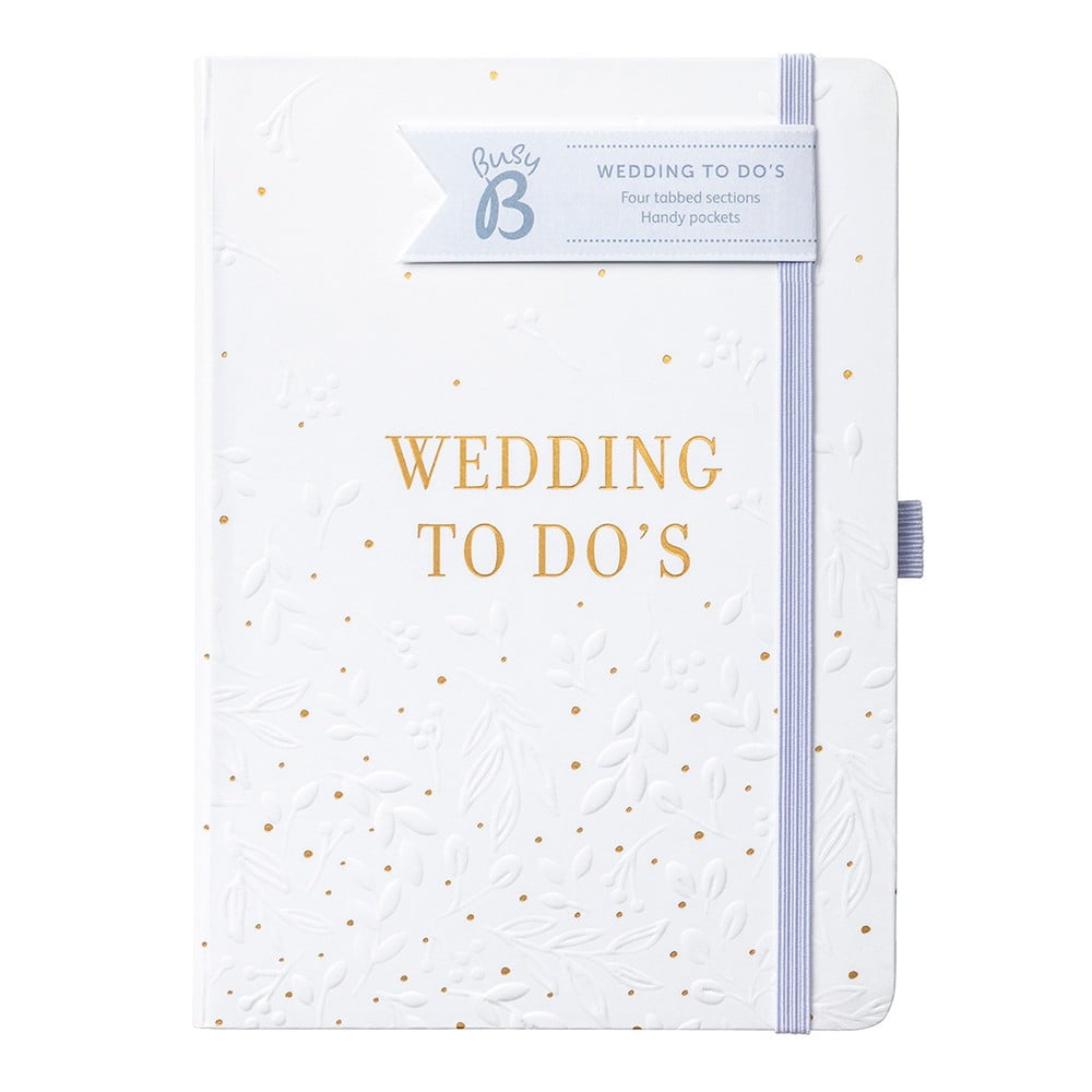 To Do fehér esküvői jegyzettömb - Busy B