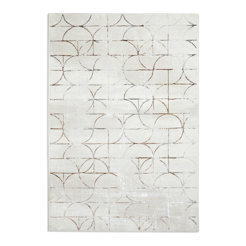 Bézs-ezüstszínű szőnyeg 230x160 cm Creation - Think Rugs