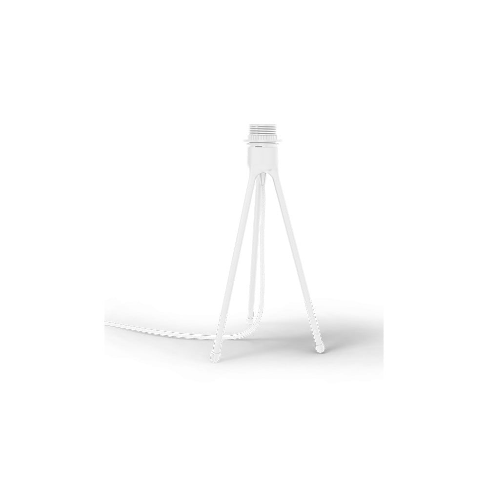 Fehér háromlábú asztali állvány lámpabúrához