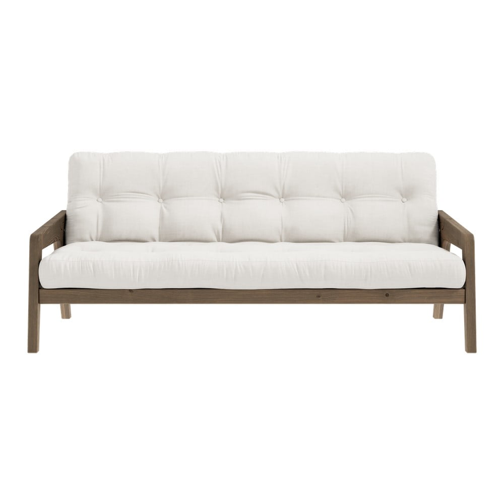 Fehér kinyitható kanapé 204 cm Grab - Karup Design